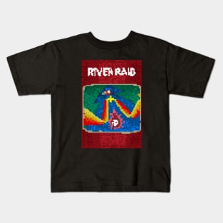 River Raid Pixel Kids T-Shirt